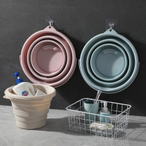 Folding small bucket Fine art raw paint portable plastic Laminated drawing small number water powder painting drawing special toning barrel