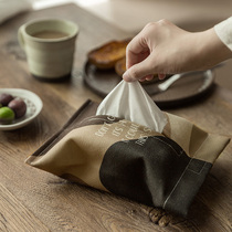 Fan shop Nordic ins modern simple tissue towel bag creative tissue box set hall toilet paper towel