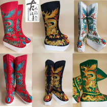 Opera drama Thick-bottom boots Emperor Dragon Boots High Boots High Boots Boots Face-changing Boots Boots Boots Face Boots