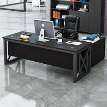 Boss table President table Large desk Single supervisor manager table Simple modern combination office desk and chair Fashion furniture