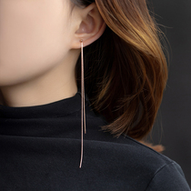 Conspicuous earrings Earrings Womans Sear Line Long Temperament South Korea Individuality Lukewarm Wind Ear 100 lap net red earbuds