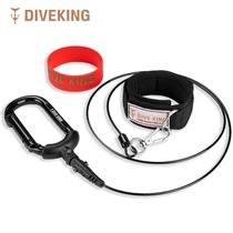 DIVEKING free diving safety rope lanyard free diving safety equipment AIDA competition level
