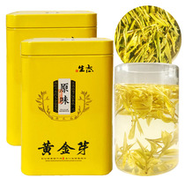  Fragrant authentic golden buds 2021 new tea Before the rain First-class Anji white tea Green tea A total of 100g canned spring tea