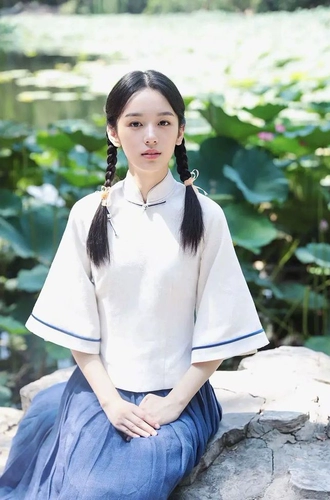 Республика Китайская студенческая одежда и одежда 4 -го мая молодежная одежда Женская китайская стиль стиля ретро -выпускной