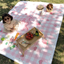 ins picnic mat Waterproof moisture proof mat Outdoor spring outing mat Portable plus thickening 5-8 people foldable picnic mat