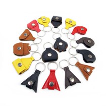  Acoustic guitar electric bass pick bag leather pick paddle bag (send three paddles)