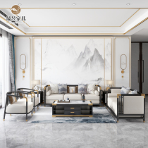 New Chinese solid wood sofas combined modern light lavish minimalist Uguinwood Living room Villa Size family Type of furniture