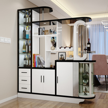 Door partition wine cabinet Modern simple living room shelf Hall entrance cabinet Home double-sided decorative screen shoe cabinet