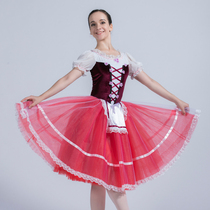 Ballet skirt performance adult professional competition performance dance childrens red dress Tuffy dress ballet costume