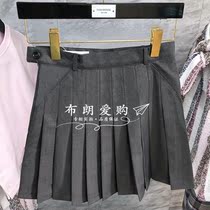 Thom Browne Summer classic pleated skirt Womens skirt Suit skirt High waist thin A-line skirt TB short skirt