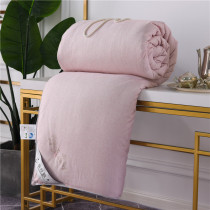 Fuana Home Spun Full Cotton Silk Quilt Tussah Silk Thickened Autumn Winter Style primary and secondary quilted by single double wedding season quilt