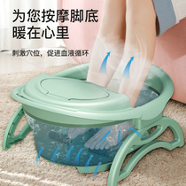 Foldable Bubble Foot Bucket footbath Foot Basin Wash Basin Over Calf Massage Thick Foot Bath Basin Portable Insulated Footbath God