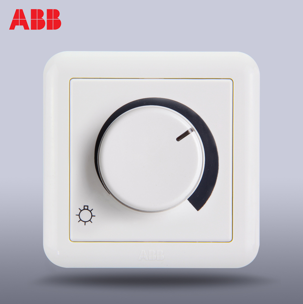 ABB switch socket panel ABB switch ABB socket Dejing one-bit/knob dimming AJ412