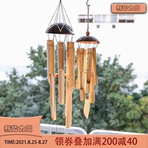  Japanese wind chimes and retro cherry blossoms summer bamboo handmade hanging bells Bamboo wind chimes small fresh ideas