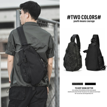 Mens bag Single shoulder inclined satchel Casual Large Capacity Student Cross-Pack Minimalist Chest Bag Sports Tide Card Small Backpack Woman