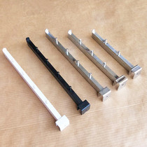 Three-nail four-nail five-nail hook square tube beam hanging square card black white silver pylons Shelf bracket