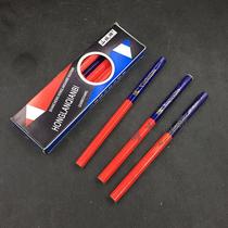 Woodworking pencil red and blue pencil six-sided round Rod pencil construction painting marking Mark double-headed two-color pencil