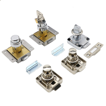 Stainless steel ship lock cabinet door lock wardrobe lock keyless drawer lock office with wring hand button automatic lock