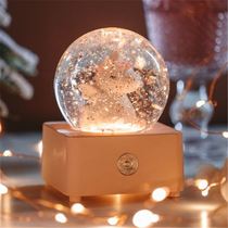 Crystal ball decoration Girls heart dream music box Wishing light Exquisite night light Boy living room creative gift