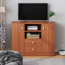 Bedroom small high multi-grid TV cabinet household drawer storage economical ultra-high storage cabinet storage cabinet