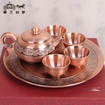 Pakistan bronze sculpture Bronze Russian tin Gongfu tea set Wine set Special handicrafts Special May Day gifts