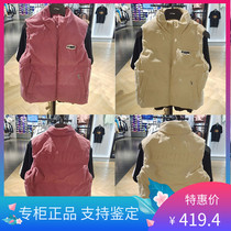 Li Ning 2021 Winter new sports knitted down vest velvet sports leisure vest AYMR170