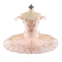 Flesh pink professional ballet princess dress tailor-made ballet tutu Nutcracker ballet competition performance