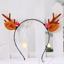 Christmas antler hairclip small card adult funny Net red hair Carson female hair ornament elk headgear decorations