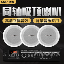 Schenko S4-1 Coaxial Bluetooth Ceiling Horn Ceiling Audio Set Shop Speaker Embedded Background Music Home Power Amplifier Commercial Mall Decoration Public Broadcasting Subbass