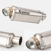 Motorcycle modified small triangle exhaust pipe stainless steel off-road vehicle muffler CRF250 KLX150 R25