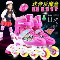 Skates Childrens full outfit Mens and womens inline roller skating roller skates for beginners 3-5-6-8-12 years old
