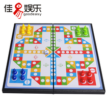 Magnetic flying chess with foldable board student puzzle game chess parent-child interactive toy birthday gift