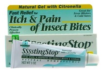 (Quick Itch Relief Package)American StingStop Homeopathic Lemongrass itch Relief Package Gel 1oz
