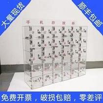 Storage box workshop staff with lock mobile phone storage cabinet door lock temporary storage cabinet cigarette hanging wall management Box storage box