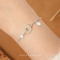 New Chinese and Tian Yupings bracelet girls pure silver light luxury niche fine silver bracelet girl birthday present