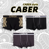 caber Cabelli couple panties Modal cotton cool black gold mens flat angle womens triangle underpants 3 sets