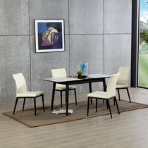 ARIS Aires Italian minimalist glass Rock plate stretchable function dining table and chair combination D798310