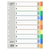 Qixin IX902 classification paper ten-color index paper Plastic spacer paper 11 holes PP color A4 paging paper