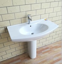Large ultra-deep column washbasin 80cm balcony post washbasin 70 ceramic wash basin 90cm