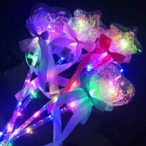 New LED flash starry sky stick Love star magic stick Childrens luminous toy stall Bobo ball fairy stick