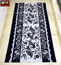 Batik long tablecloth Miao batik painting wall-mounted tablecloth door curtain Phoenix Dance Flying Flower 100 * 160CM