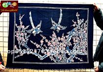 Batik Painting Miao Handmade Batik Ethnic Batik Decorative Wall Hanging Happy