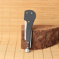 Bucket black wood tobacco knife metal through Rod needle press Rod scraper black wood stainless steel three-in-one kit