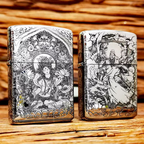 [Exconsidery] Zorro 902S Никель -серебряная белая медная медная и толстая броня -с защитой песчаного колеса керосина зажигалка, чтобы отправить мужчин