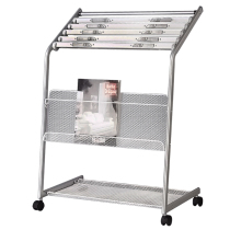 Del 9302 Newspaper Rack Standard Bookshelf Newspaper Shelf Display Rack Magazine Rack Multi-purpose