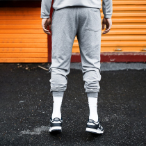 BALLHO Spring Summer Basketball Sports Plus Suede Long Pants Men Loose Wear Pants Running Casual Bunches American Training Pants
