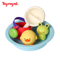  Japan Toyroyal Royal toy baby bath set Little yellow duck nourishing splash sprinkler pot water play tool