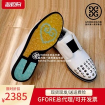 Special offer new GFORE tide brand G4 golf shoes womens real leather waterproof fashion orange leather shoes women