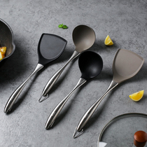 Kawashimaya non-stick special shovel Silicone spatula Household cooking shovel High temperature resistant long handle spoon kitchenware set