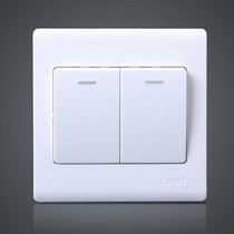 CHINT two two open double open two open single control switch panel wall switch switch socket NEW7D